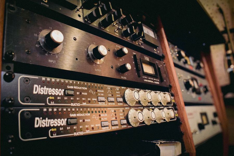 Classic studio hardware at Buffalo Studio Sheffield